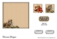 Matching blank insert for the design sheet - Walk on the Wild Side 2