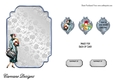 Matching blank insert for the design sheet - Art Deco Christmas