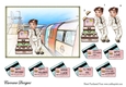 Good Luck on Your Journey 1 - 7x5 inch card front with decoupage