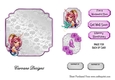 Matching blank insert sheet for the design sheet - Fantasy Girl
