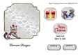 Matching blank insert for the design sheet - Crazy Christmas Cats 2