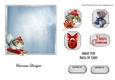 Matching insert for the design sheet - Crazy Christmas Cats 6