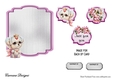 Matching insert sheet for the design sheet - Beautiful Birthday Kitty,
