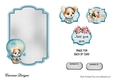 Matching insert sheet for the design sheet - Up Up and Away,