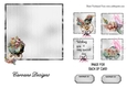 Matching insert sheet for the design sheet - Floral Carriage 1