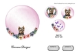 Matching insert sheet for the design sheet - Beautiful Yorkie Puppy