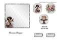 Matching insert sheet for the design sheet - Birthday Fairies 2