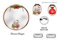 Matching insert sheet for the design sheet - Christmas Cuties 3