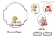 Matching insert sheet for the design sheet - Fairy Tea Party