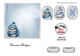 Matching insert sheet for the design sheet - Snow Birds
