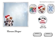 Matching insert sheet for the design sheet - Merry Woofmas