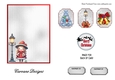 Matching insert sheet for the design sheet - Christmas Assortment 3