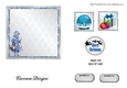 Matching insert sheet for the design sheet - Blue Christmas 1
