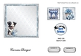Matching insert sheet for the design sheet - Blue Christmas 4