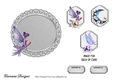 Matching insert sheet for the design sheet - Moon Fairies 2
