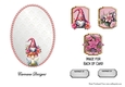 Matching insert sheet for the design sheet - Rosy Posy Gnome