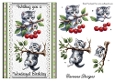 Kitties Galore 1 - A5 inch card front with decoupage