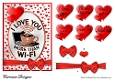 Funny Valentines 5 - 7x5 inch topper with decoupage