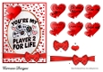 Funny Valentines 6 - 7x5 inch topper with decoupage