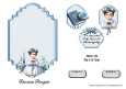 Matching insert sheet for the design sheet - Christening Baby Boy 1