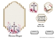Matching insert sheet for the design sheet - Christening Baby Girl 3