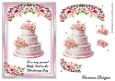 Christening - Baby Girl 4 - A5 inch card front with decoupage