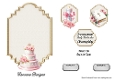 Matching insert sheet for the design sheet - Christening Baby Girl 4