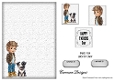Matching insert sheet for the design sheet - Daddies Little Horrors 1