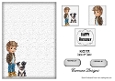 Matching insert sheet for the design sheet - Little Horrors Birthdays 1