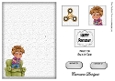 Matching insert sheet for the design sheet - Little Horrors Birthdays 2