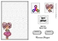Matching insert sheet for the design sheet - Little Horrors Birthdays 3