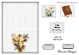 Matching insert sheet for the design sheet - Floral Sympathy 4