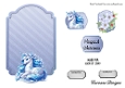 Matching insert sheet for the design sheet - A Unicorn for Christmas 2