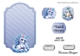 Matching insert sheet for the design sheet - A Unicorn for Christmas 3