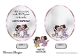 Matching insert sheet for the design sheet - Bestie Birthday 1