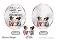 Matching insert sheet for the design sheet - Bestie Birthday 3