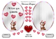 Matching insert sheet for the design sheet - Funny Valentines 1