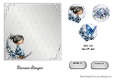 Matching insert sheet for the design sheet - Moonflowers