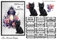 Enchanted Lantern - 7x5 inch card front with decoupage