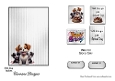 Matching insert sheet for the design sheet - Birthday Dogs