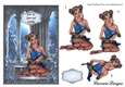 Fairy by Moonlight - For a Special Lady - A4 card making sheet with decoupage