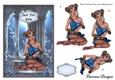 Fairy by Moonlight - Just For You - A4 card making sheet with decoupage