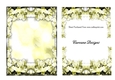 A5 background with decoupage - Lemon Floral