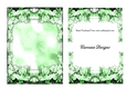 A5 background with decoupage - Mint Floral