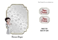 Matching blank insert for the design sheet - Art Deco Christmas