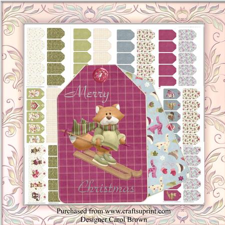Christmas Tags/topper Set 1