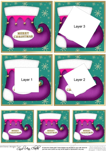 Merry Christmas Stocking - Twisted Tunnel Topper