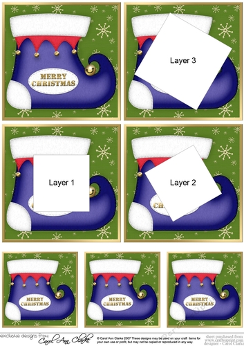 Merry Christmas Stocking - Twisted Tunnel Topper