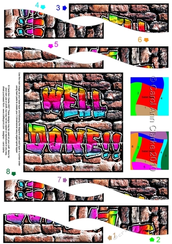 On the Wall Well Done!! - Wavy Spiral Side Stacker