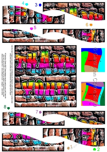 On the Wall Thank You! - Wavy Spiral Side Stacker